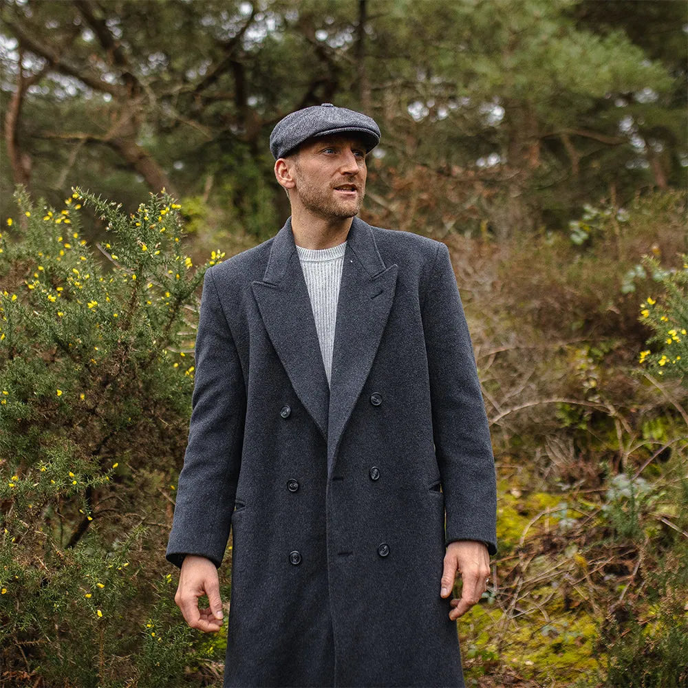 Jaxon & James Herringbone Newsboy Cap - Grey