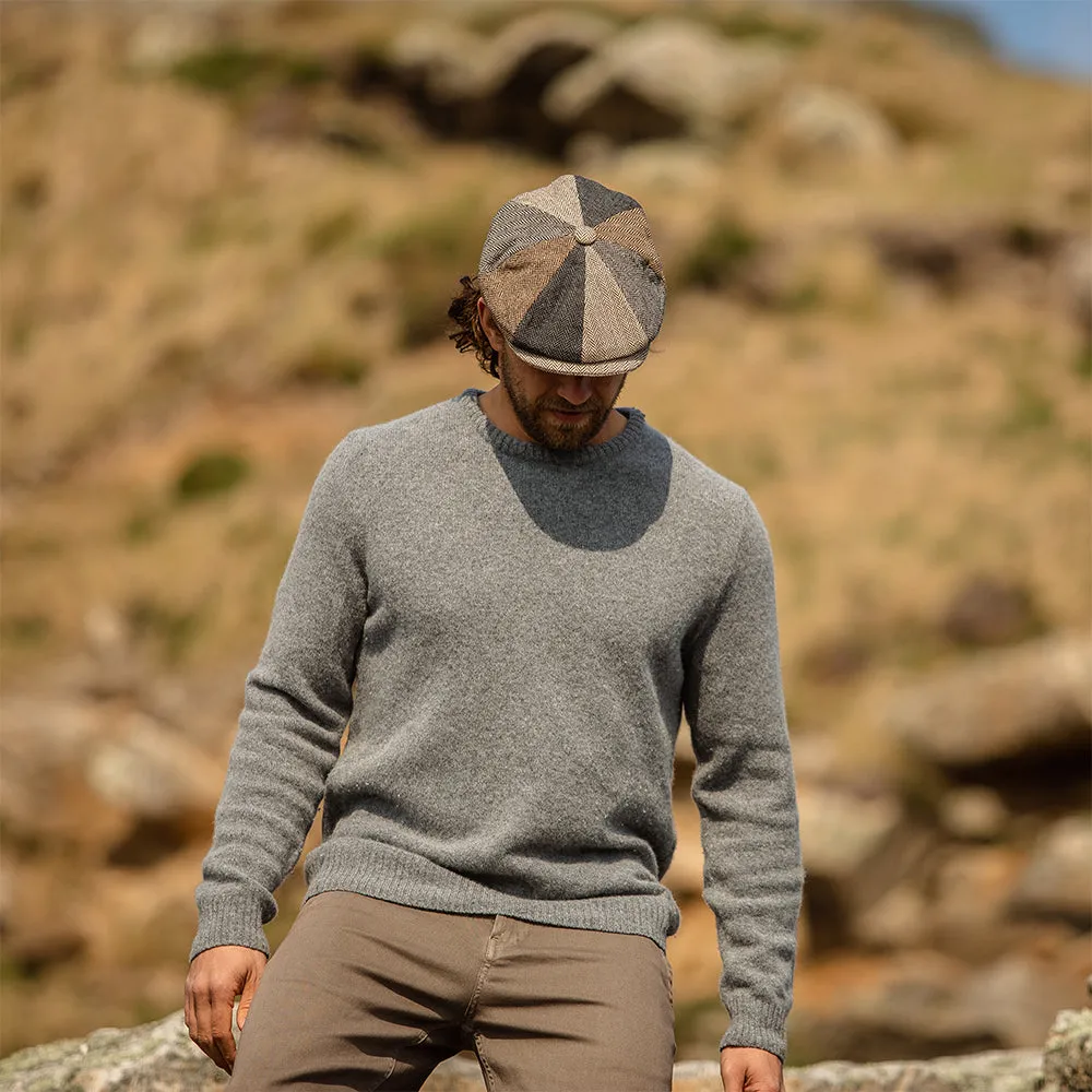 Jaxon & James Herringbone Patch Newsboy Cap - Multi-Coloured