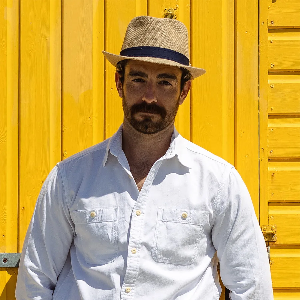 Jaxon & James Jute Trilby Hat - Tan