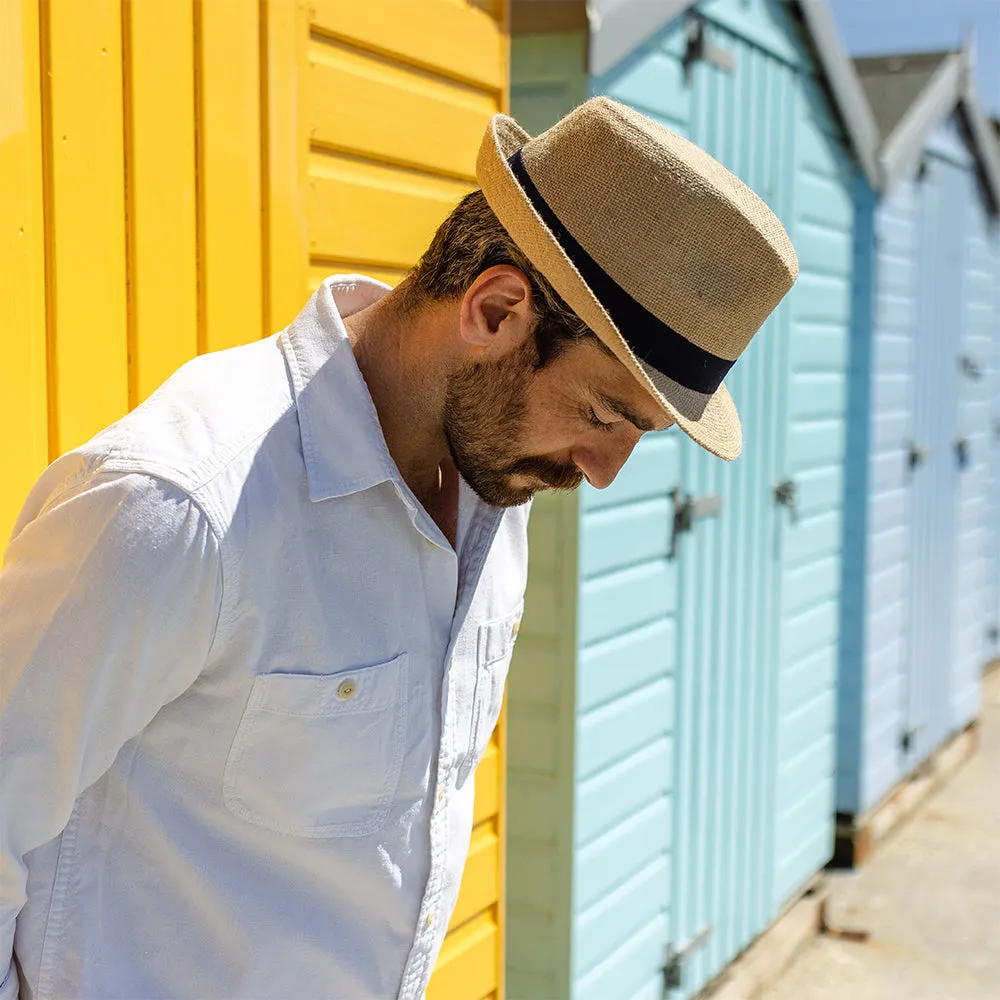 Jaxon & James Jute Trilby Hat - Tan