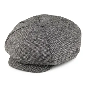 Jaxon & James Marl Tweed Big Apple Cap - Black