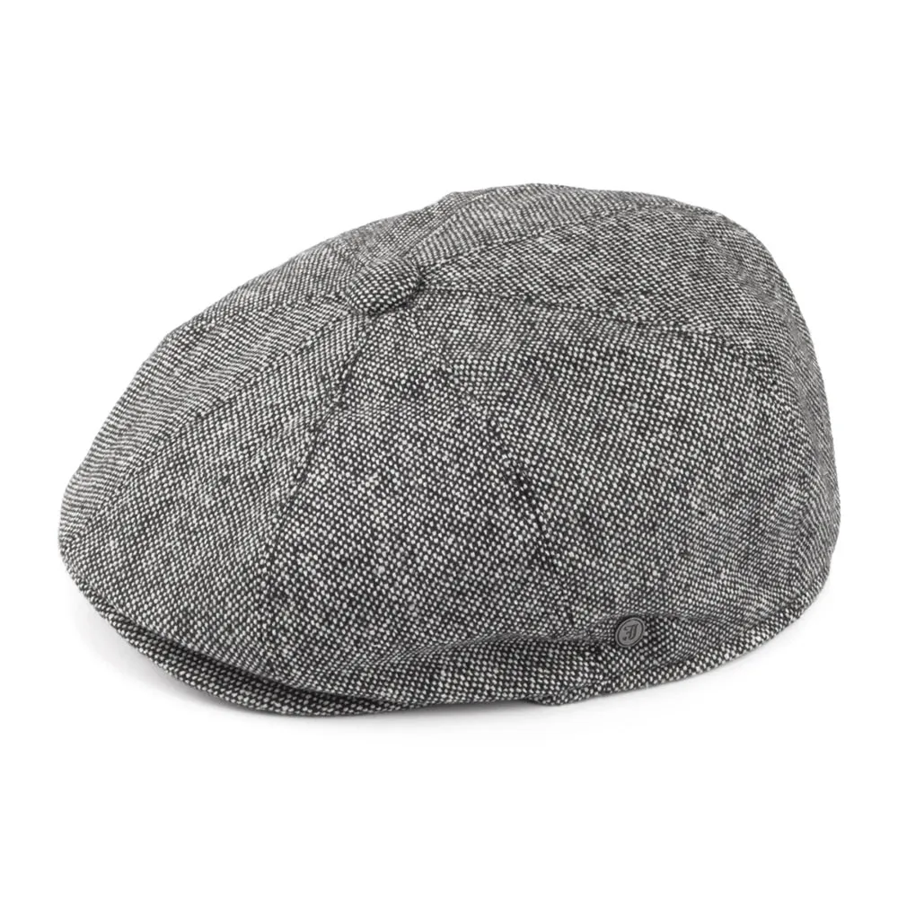 Jaxon & James Marl Tweed Newsboy Cap - Black