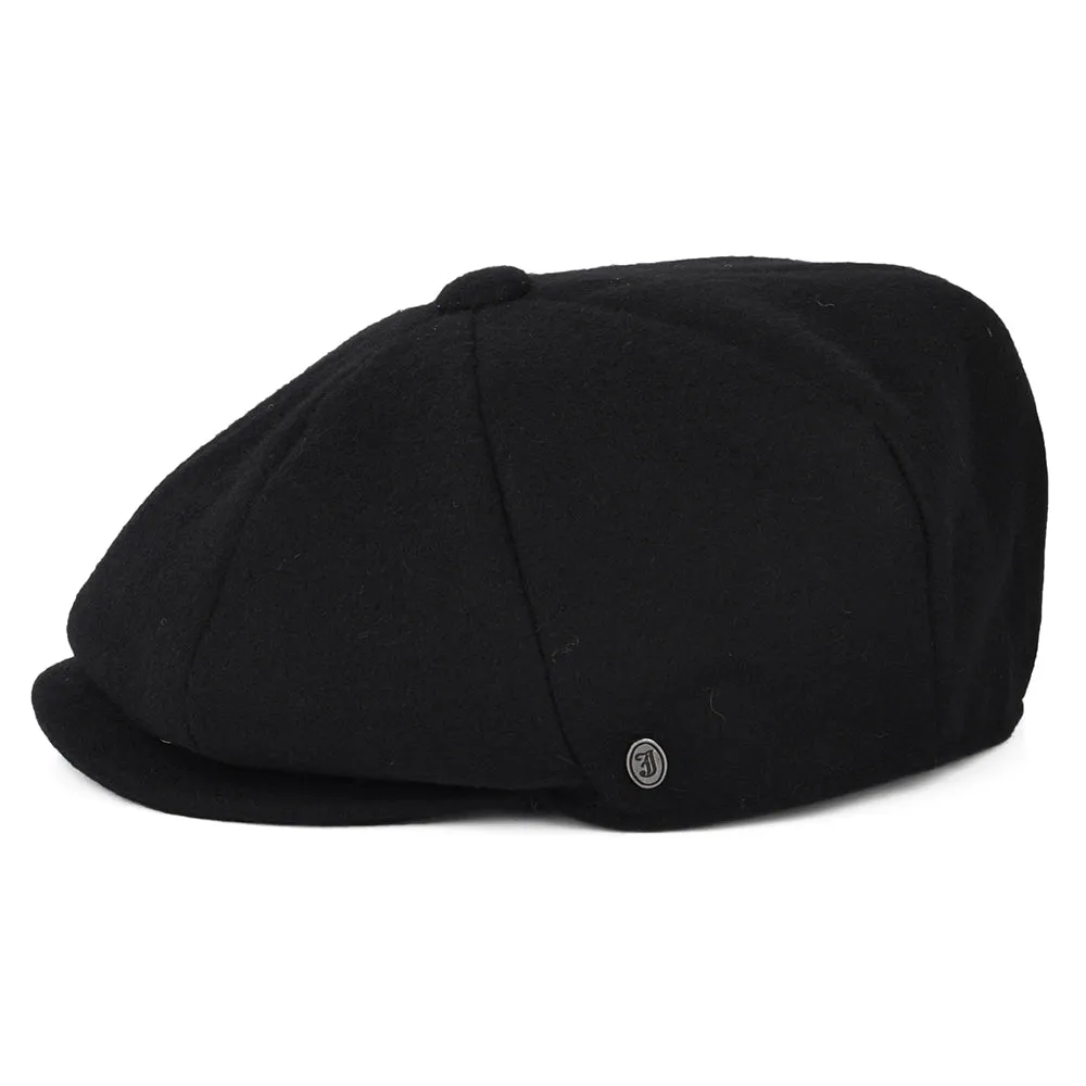 Jaxon & James Melton Wool Newsboy Cap - Black
