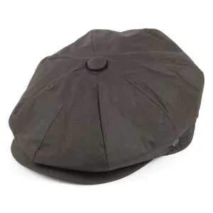 Jaxon & James Oilcloth Water Resistant Newsboy Cap - Brown