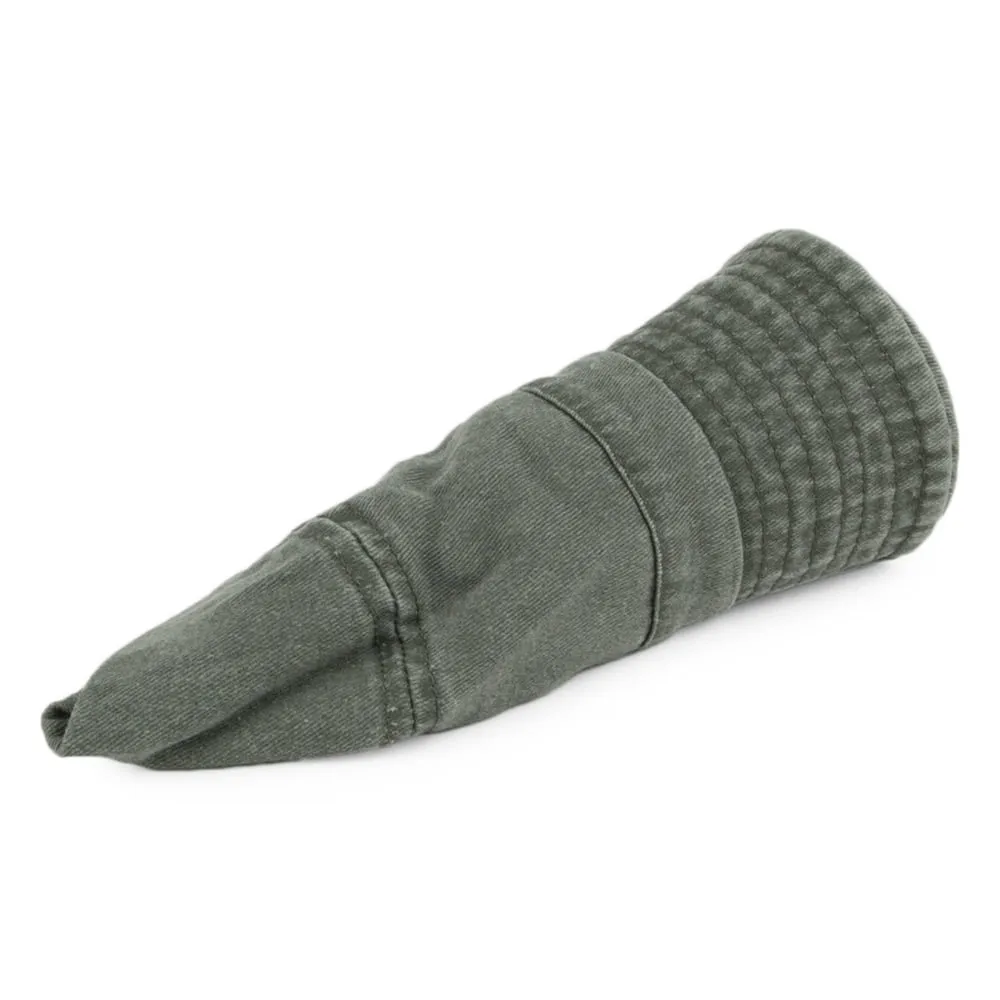 Jaxon & James Packable Cotton Bucket Hat - Olive