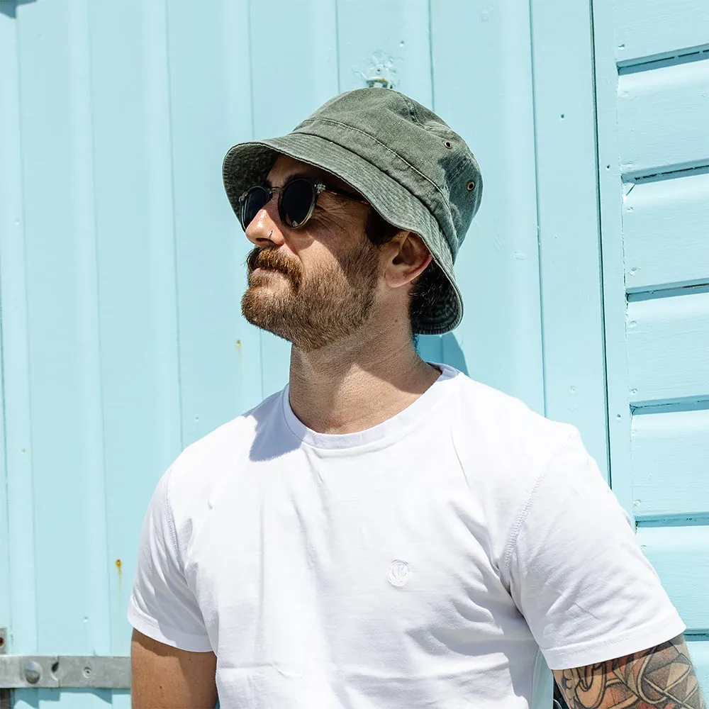 Jaxon & James Packable Cotton Bucket Hat - Olive