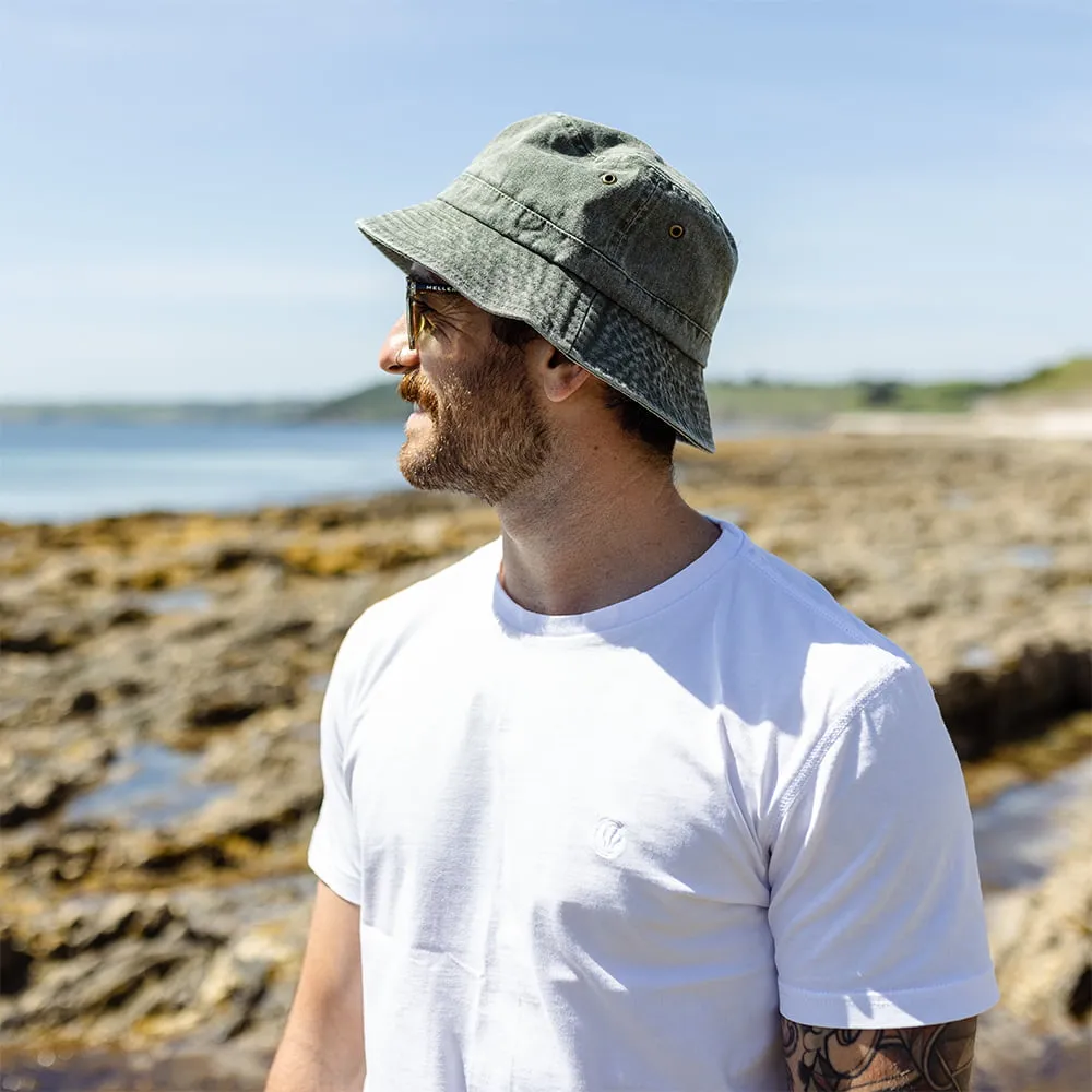 Jaxon & James Packable Cotton Bucket Hat - Olive