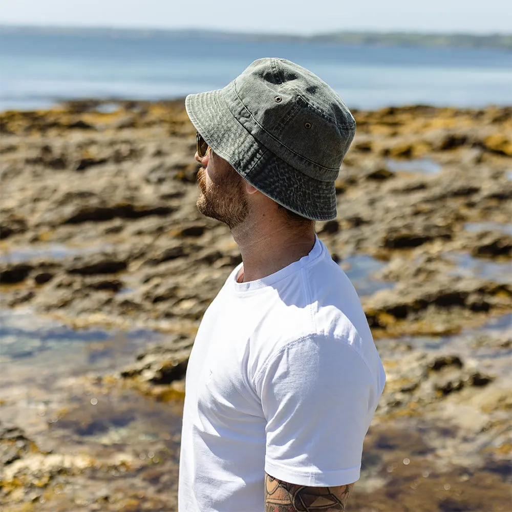 Jaxon & James Packable Cotton Bucket Hat - Olive