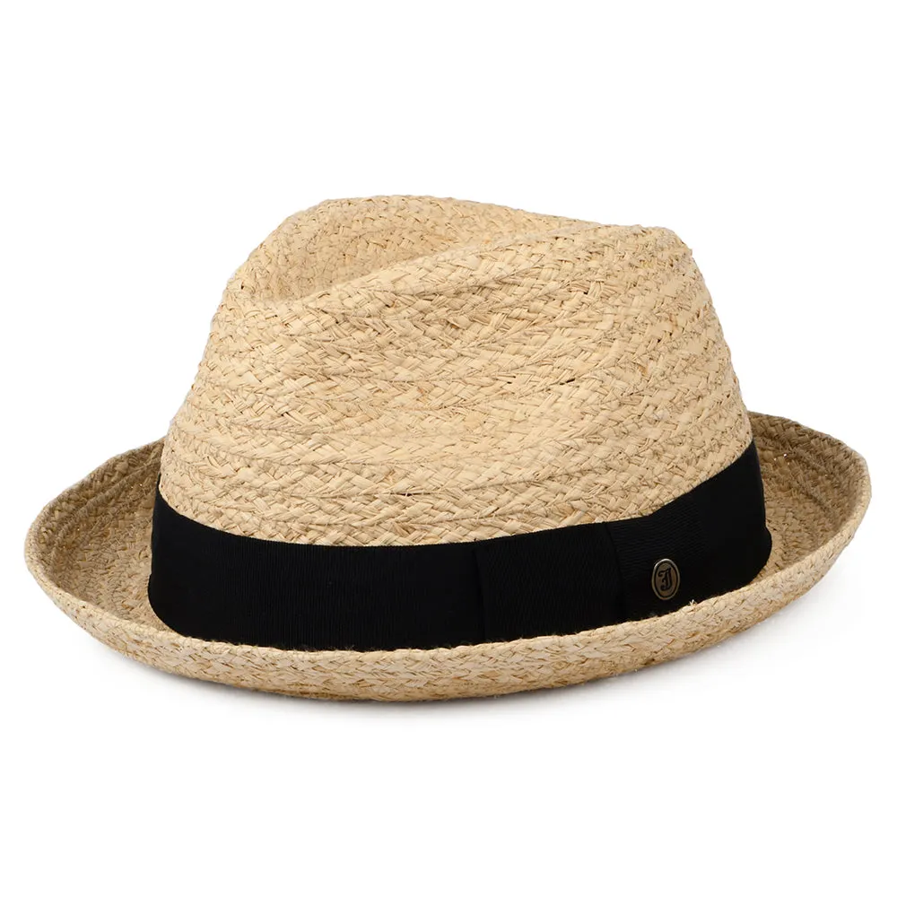 Jaxon & James Saybrook Raffia Trilby Hat - Natural