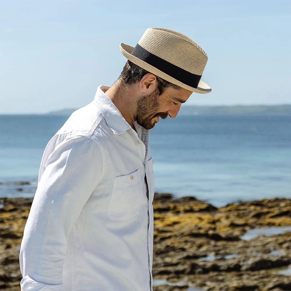 Jaxon & James Toyo Straw Trilby Hat - Natural