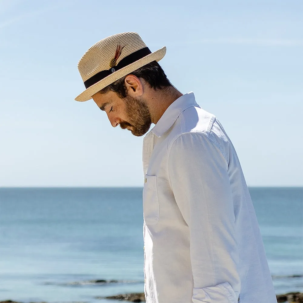 Jaxon & James Toyo Straw Trilby Hat - Natural
