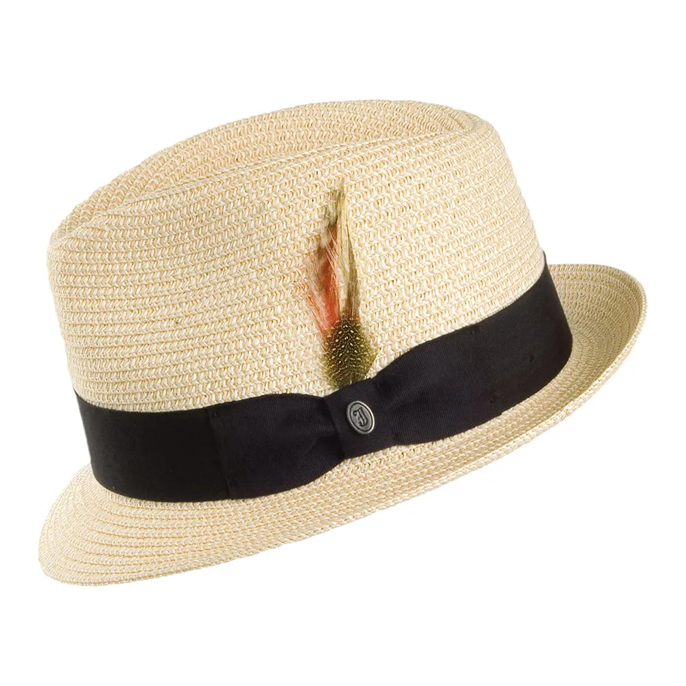 Jaxon & James Toyo Straw Trilby Hat - Natural