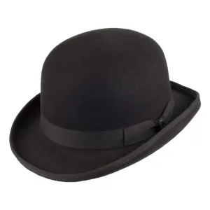 Jaxon & James Wool Felt English Bowler Hat - Black