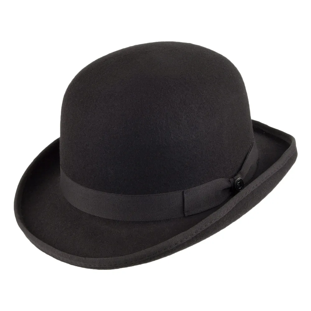 Jaxon & James Wool Felt English Bowler Hat - Black