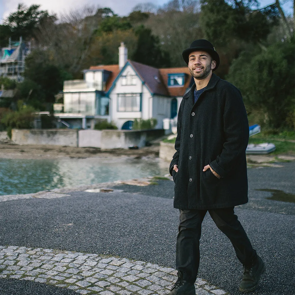 Jaxon & James Wool Felt English Bowler Hat - Black