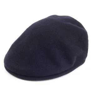 Kangol 504 Wool Flat Cap - Navy Blue