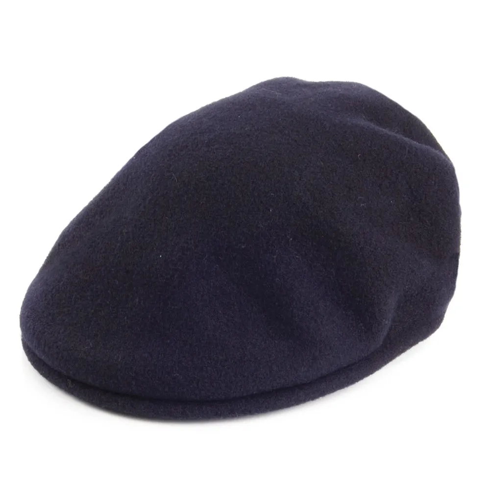 Kangol 504 Wool Flat Cap - Navy Blue