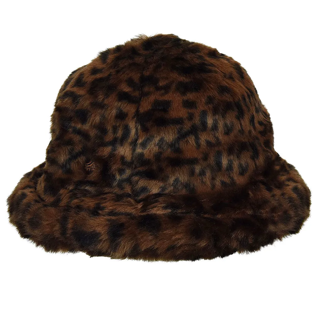 Kangol Faux Fur Casual Bucket - Leopard