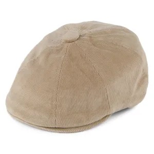 Kangol Hawker Corduroy Newsboy Cap - Beige