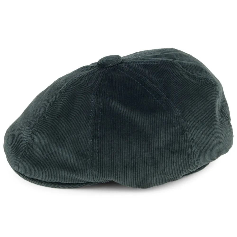 Kangol Hawker Corduroy Newsboy Cap - Forest