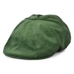 Kangol Hawker Corduroy Newsboy Cap - Olive