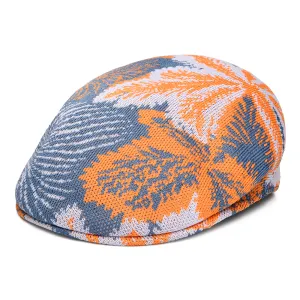 Kangol Tropic Anemone 504 Flat Cap - Blue-Orange