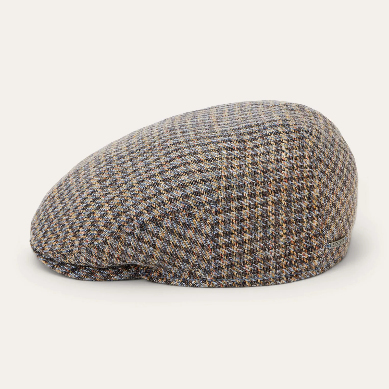 Linen/Cotton Houndstooth Driver Cap -STETSON