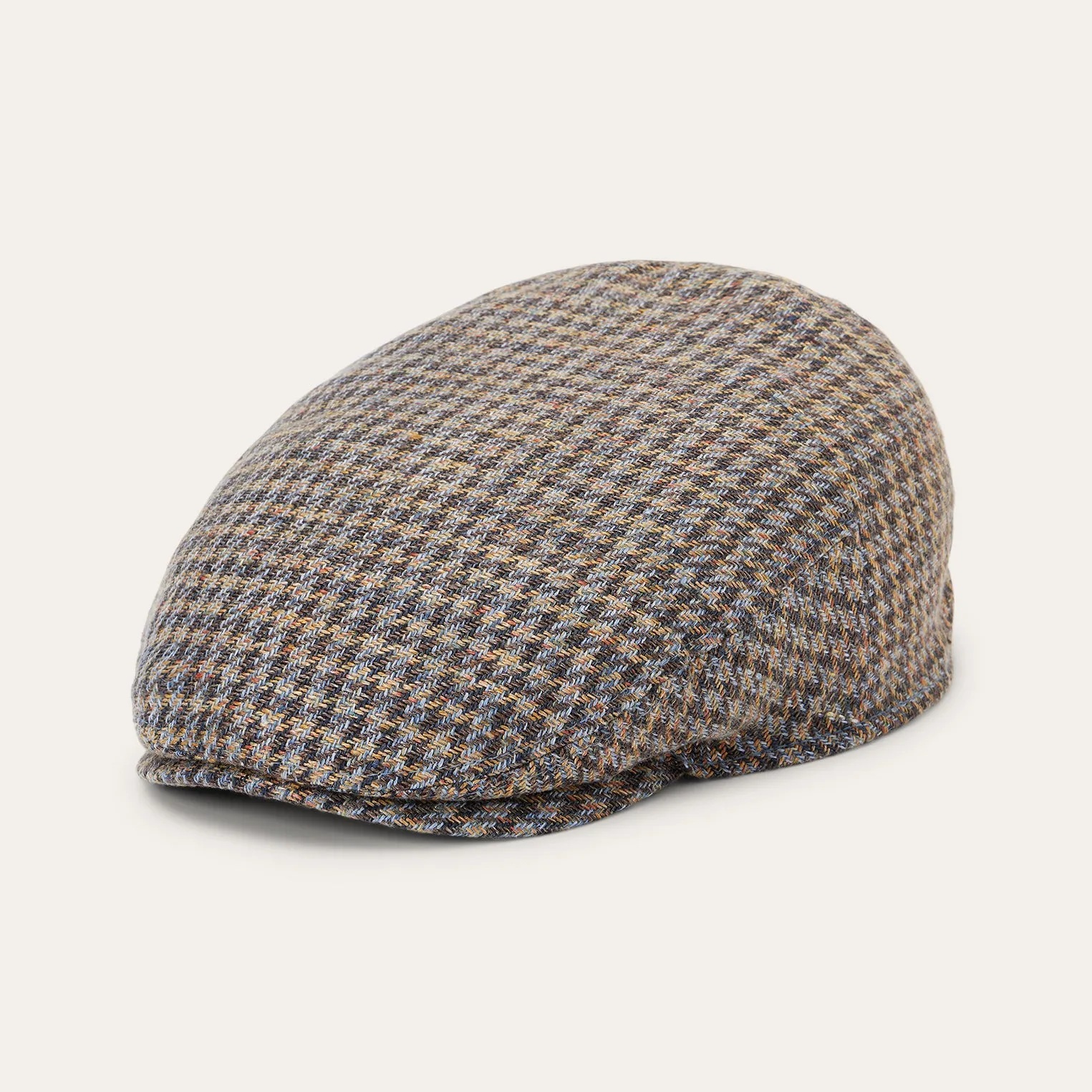 Linen/Cotton Houndstooth Driver Cap -STETSON