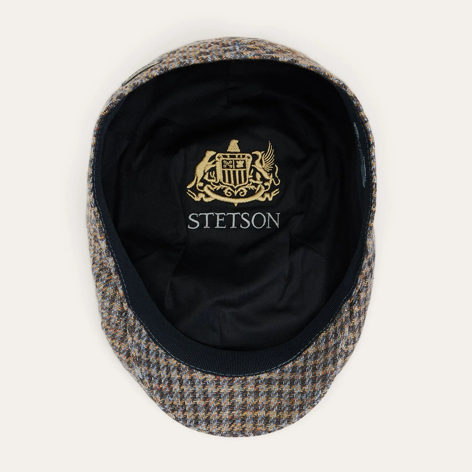 Linen/Cotton Houndstooth Driver Cap -STETSON