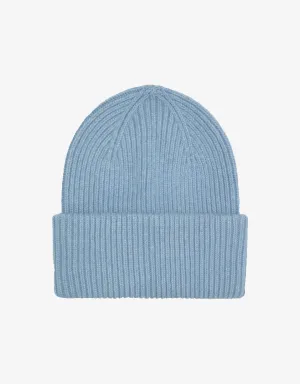 Merino Wool Hat - Stone Blue