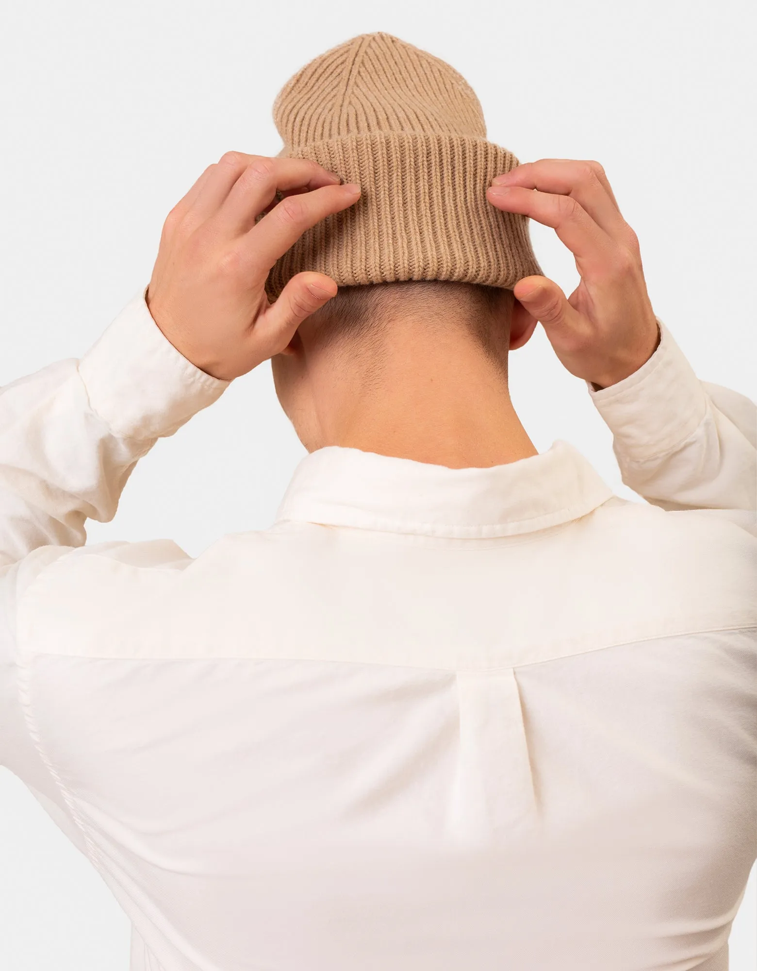 Merino Wool Hat - Stone Blue