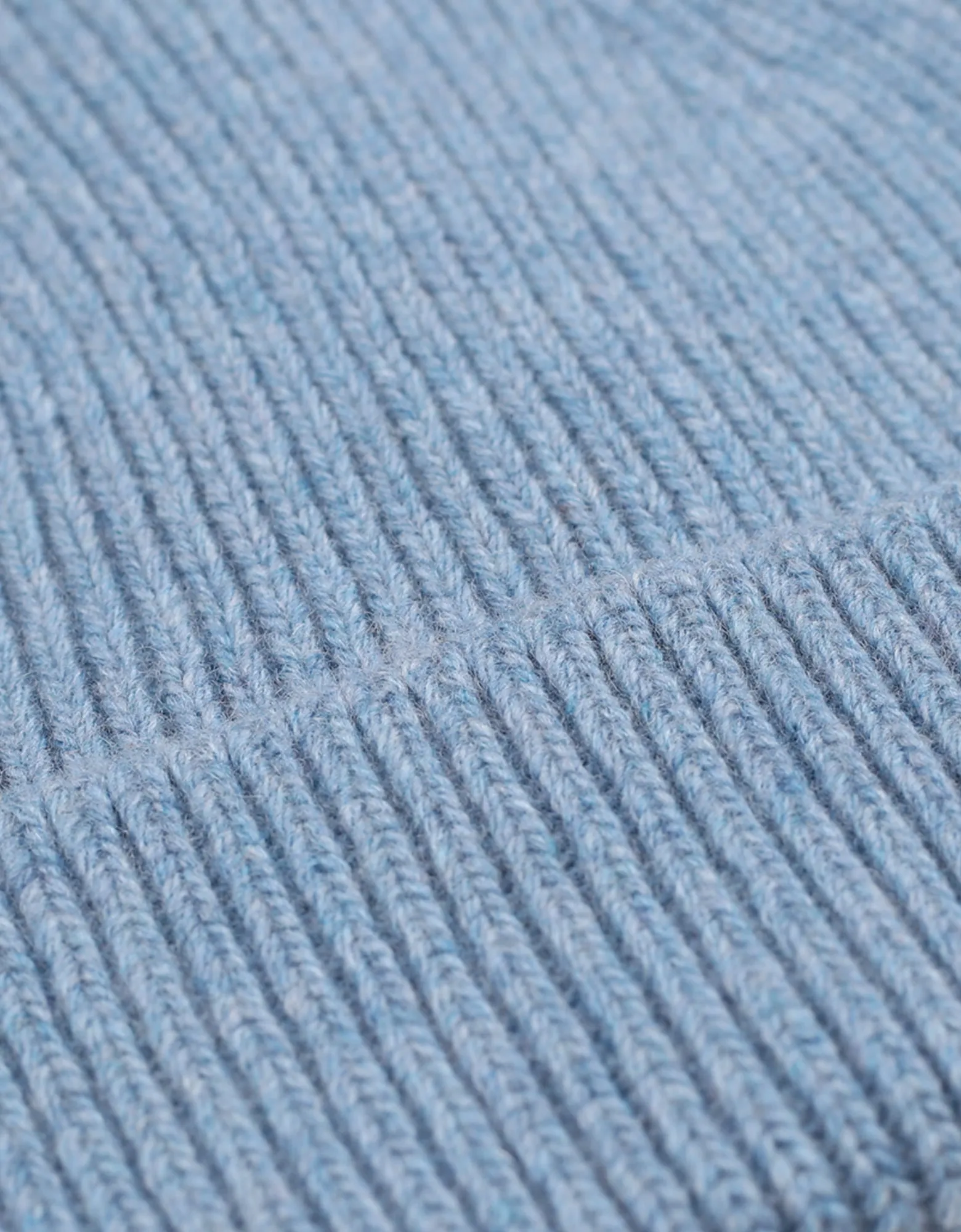 Merino Wool Hat - Stone Blue