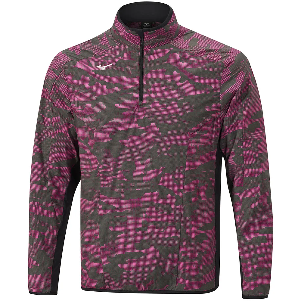 Mizuno Winter Stretch 1/4 Zip Jacket - Pink Camo