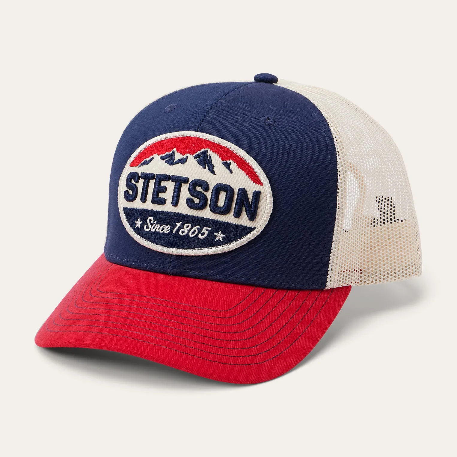 Navy Americana Trucker Cap -STETSON