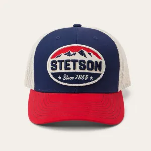 Navy Americana Trucker Cap -STETSON