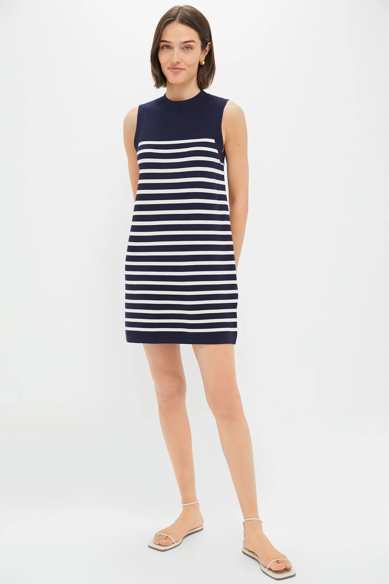 Navy and White Stripe Knit Marie Dress