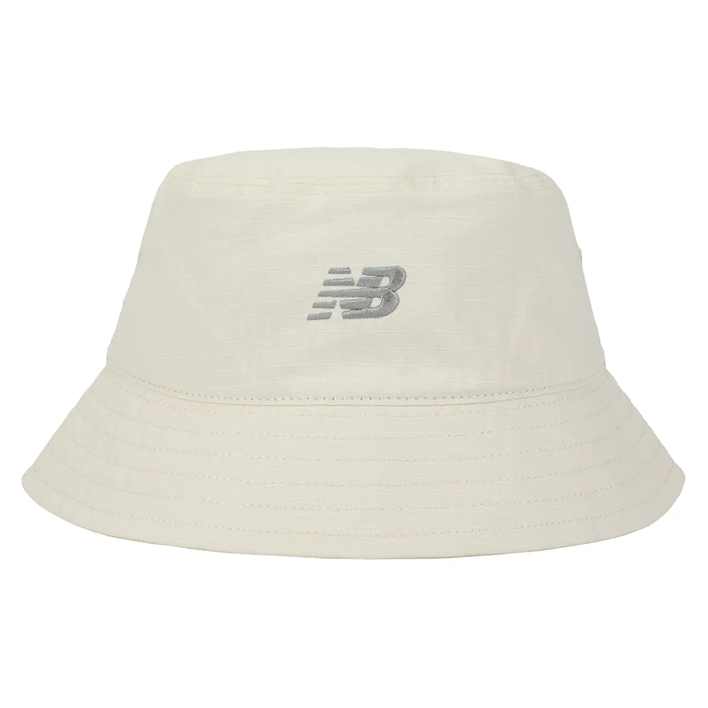 New Balance Hats Flying NB Cotton Ripstop Bucket Hat - Off White