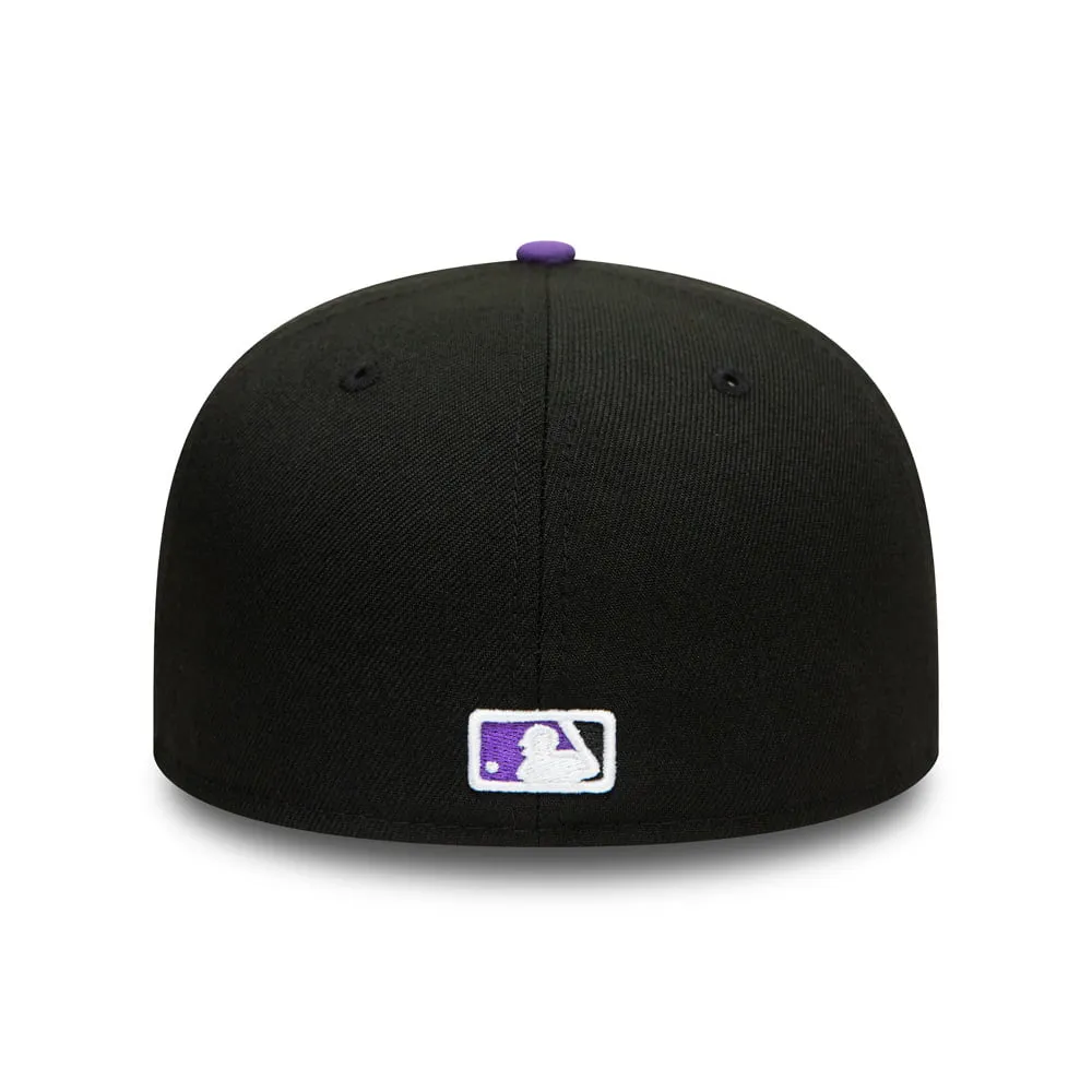 New Era 59FIFTY Colorado Rockies Baseball Cap - MLB On Field AC Perf - Black