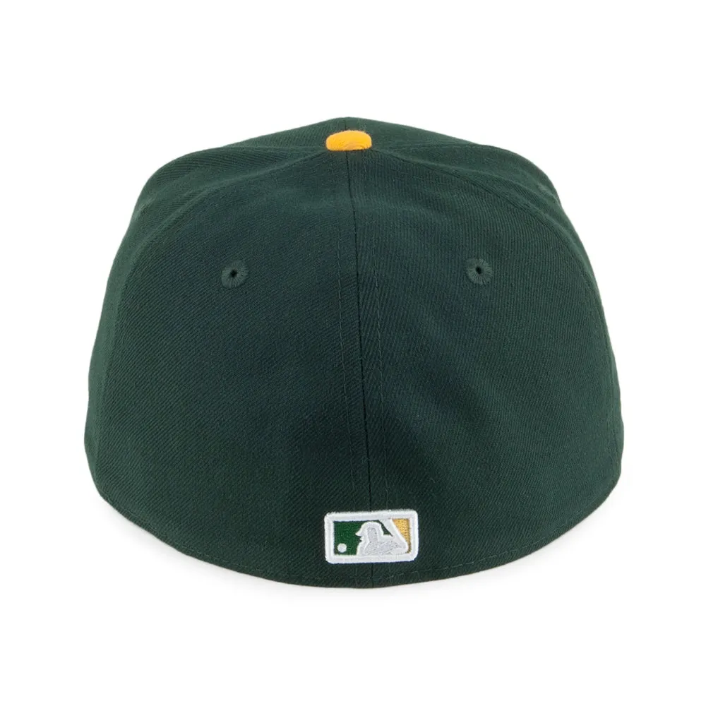 New Era 59FIFTY Oakland Athletics Baseball Cap - MLB On Field AC Perf - Green-Yellow