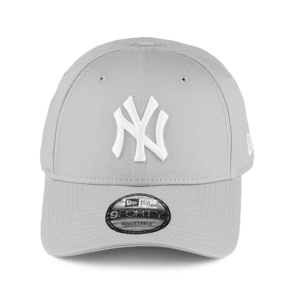 New Era 9FORTY New York Yankees Baseball Cap - MLB League Essential - Grey