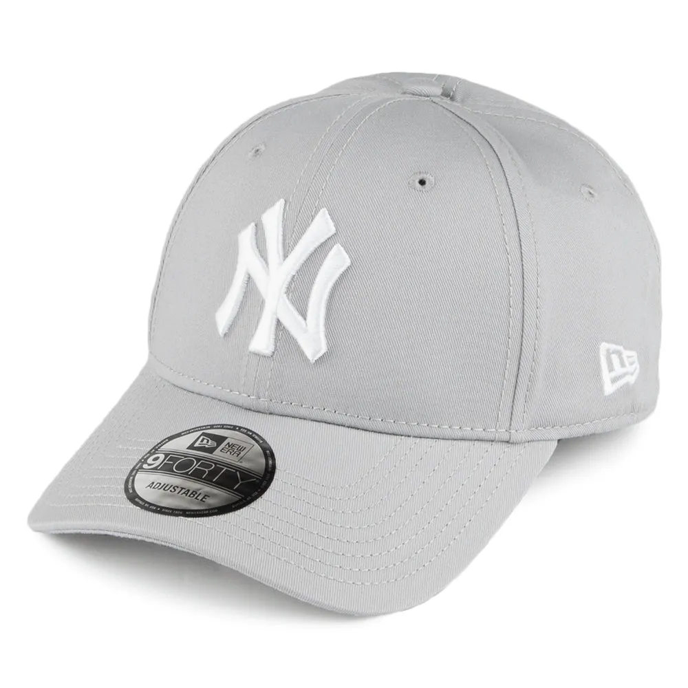 New Era 9FORTY New York Yankees Baseball Cap - MLB League Essential - Grey