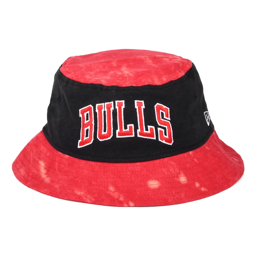 New Era Chicago Bulls Bucket Hat - NBA Washed Pack - Red-Black