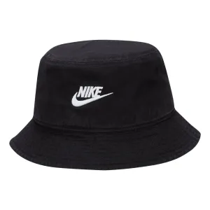 Nike Golf Hats Apex Futura Washed Cotton Bucket Hat - Black-White