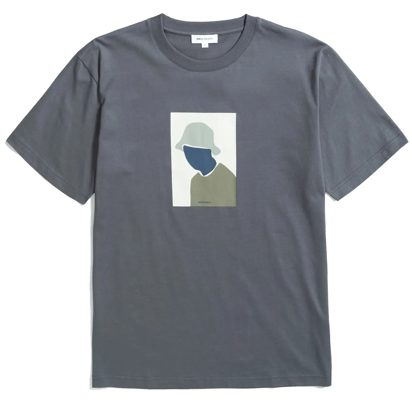 Norse Projects Johannes Organic Bucket Hat Print T-shirt Magnet Grey
