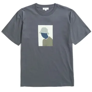 Norse Projects Johannes Organic Bucket Hat Print T-shirt Magnet Grey