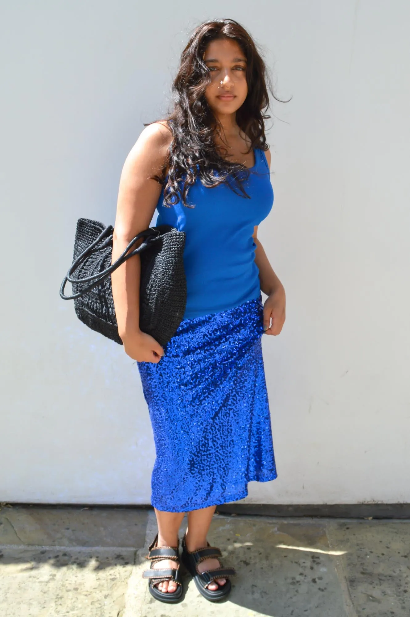 Numph Riley Clematis Blue Tank Top