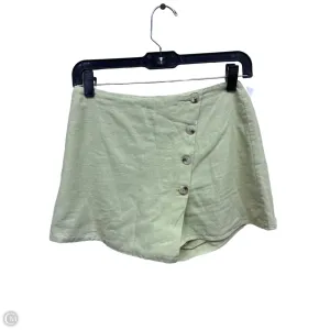 Skirt Mini & Short By Flat White In Green, Size: S