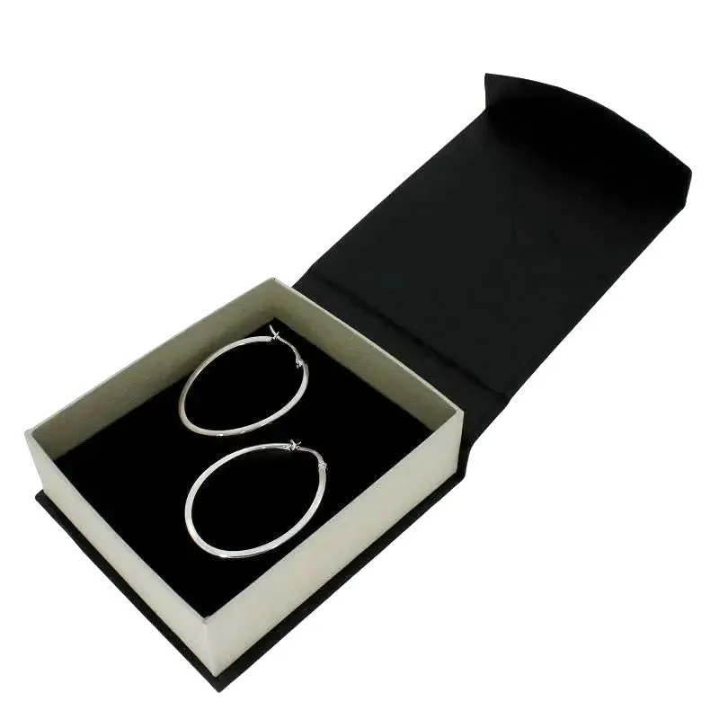 Sterling Silver Flat Oval Ladies Hoop Earrings