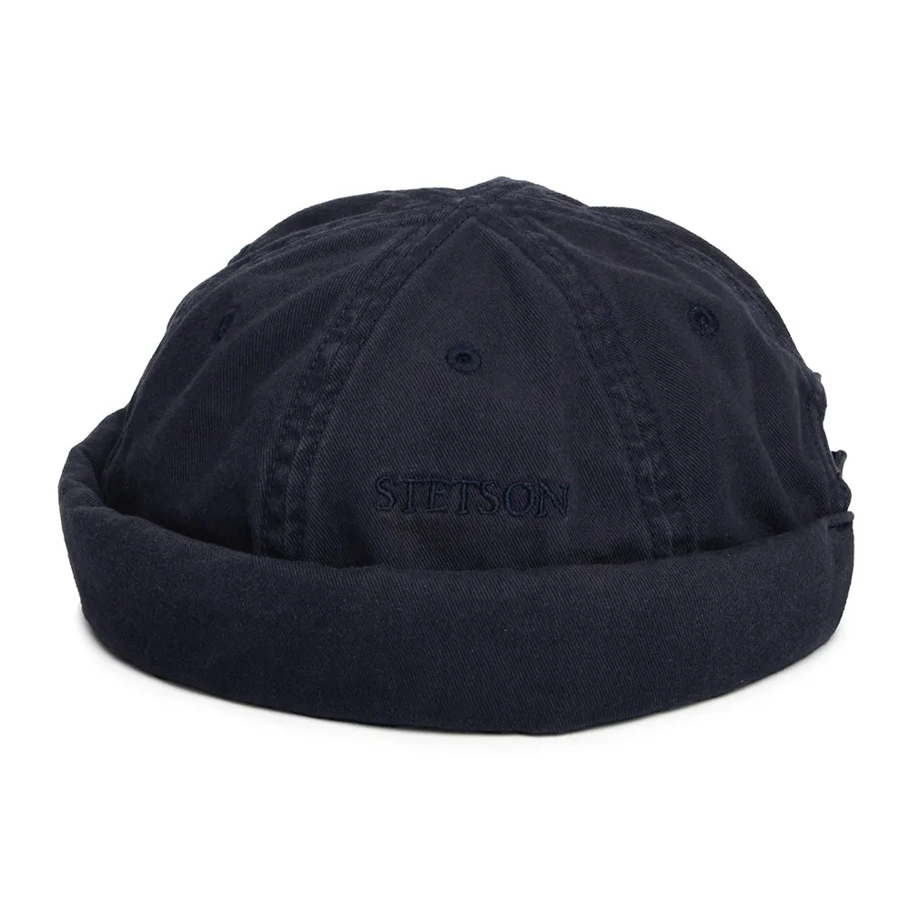 Stetson Hats Docker Beanie Hat - Navy Blue