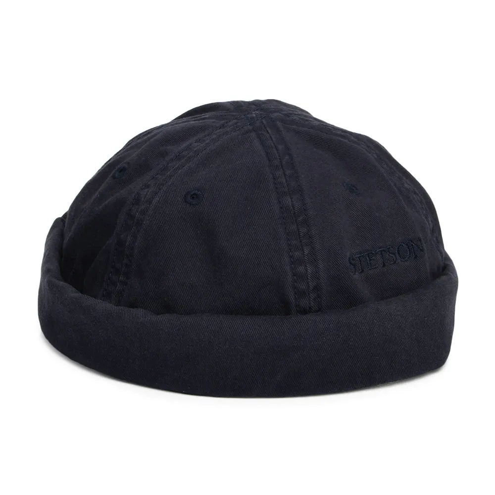 Stetson Hats Docker Beanie Hat - Navy Blue